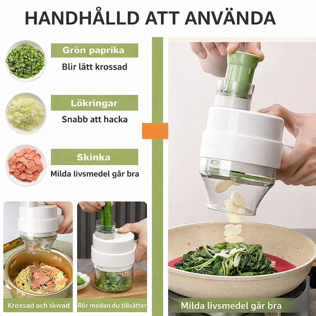 4-i-1 handhållen grönsaksskärare