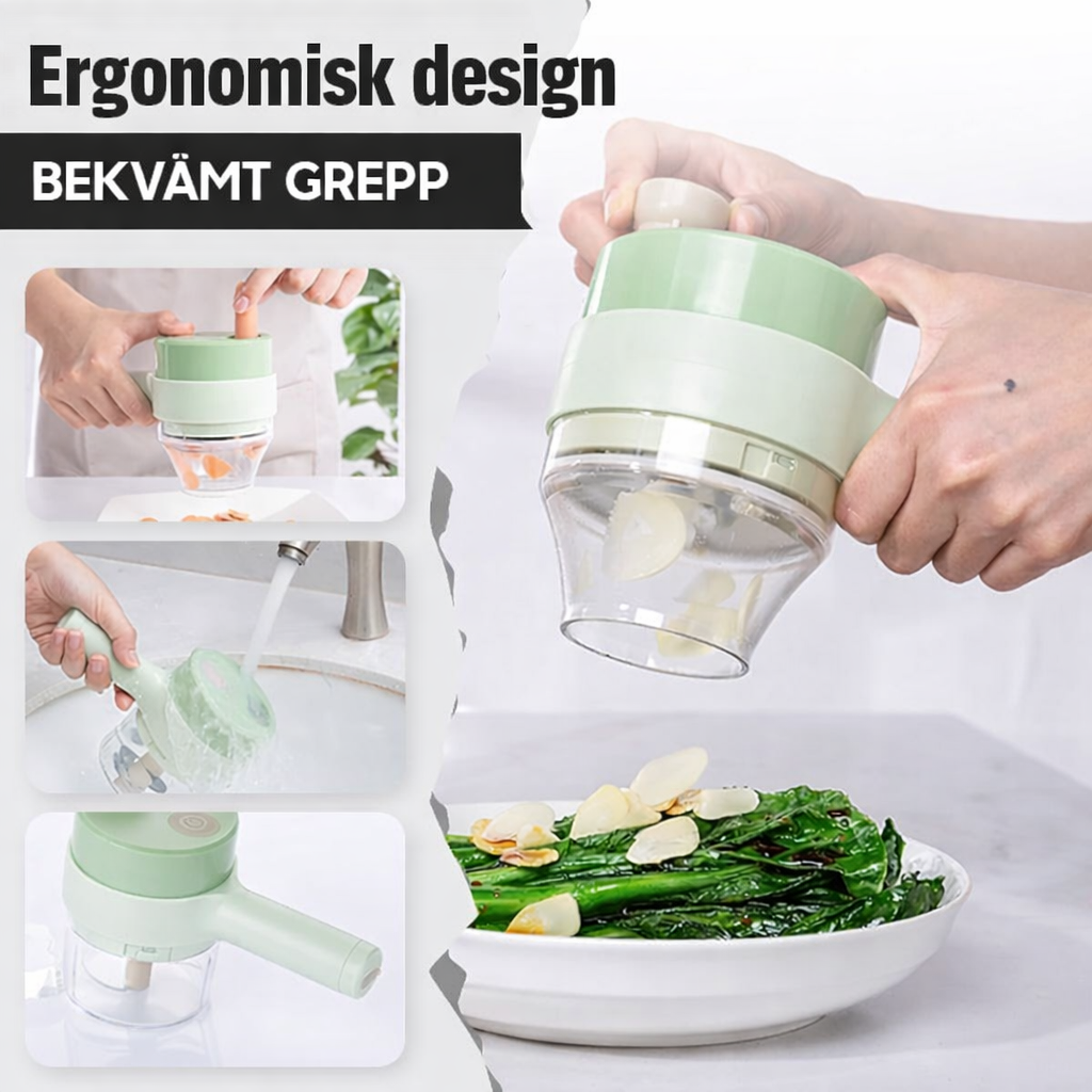 4-i-1 handhållen grönsaksskärare