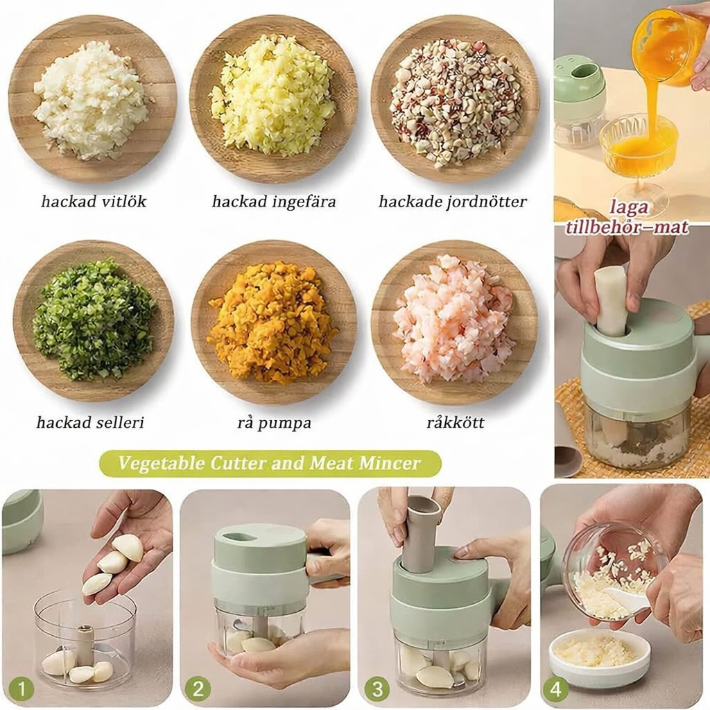 4-i-1 handhållen grönsaksskärare