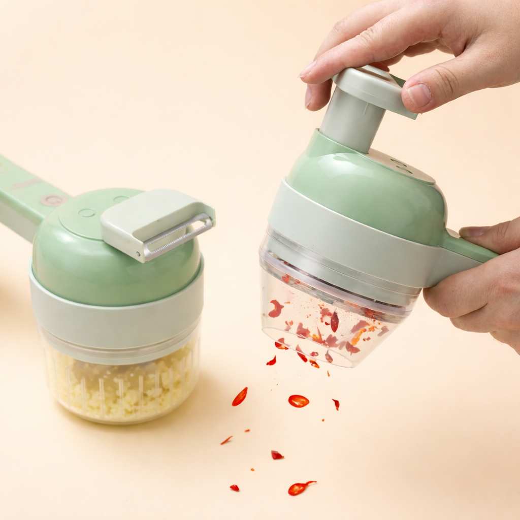 4-i-1 handhållen grönsaksskärare