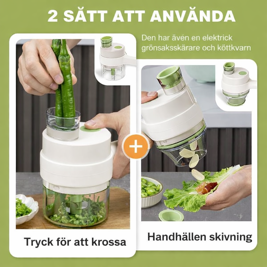 4-i-1 handhållen grönsaksskärare